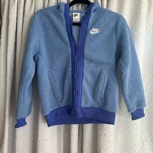 Nike Light Blue Sherpa Jacket